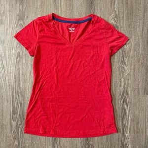Mossimo Supply Co Heather Red V-Neck T-Shirt